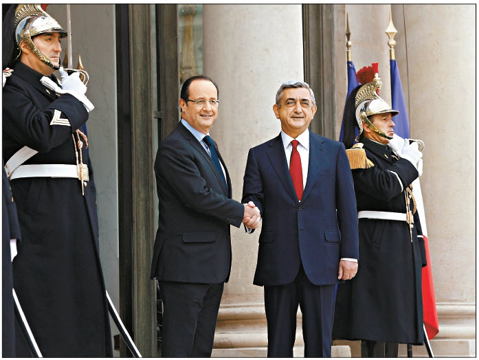 Президент Армении посетил Францию