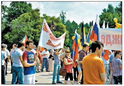 В Москве прошел массовый митинг против  «азербайджанизации» дагестанского Дербента