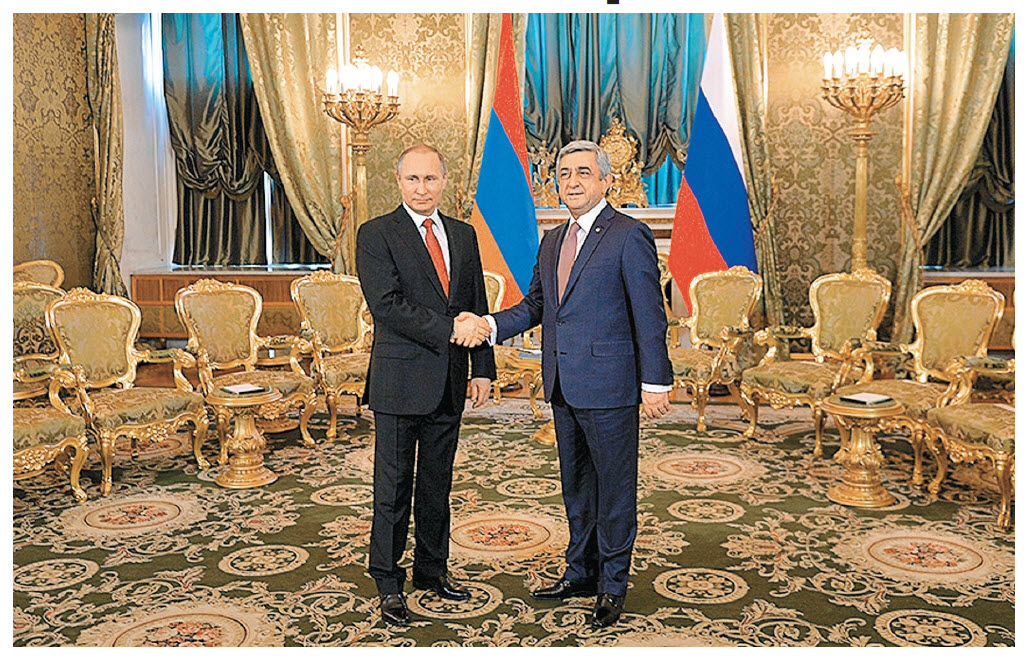 В Кремле прошли переговоры между президентами России и Армении