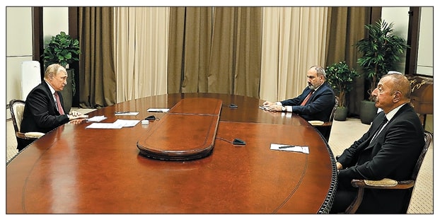 В Сочи состоялась трехсторонняя встреча глав России, Армении и Азербайджана