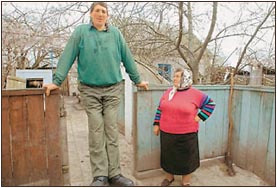 Украинец стал самым высоким человеком в мире